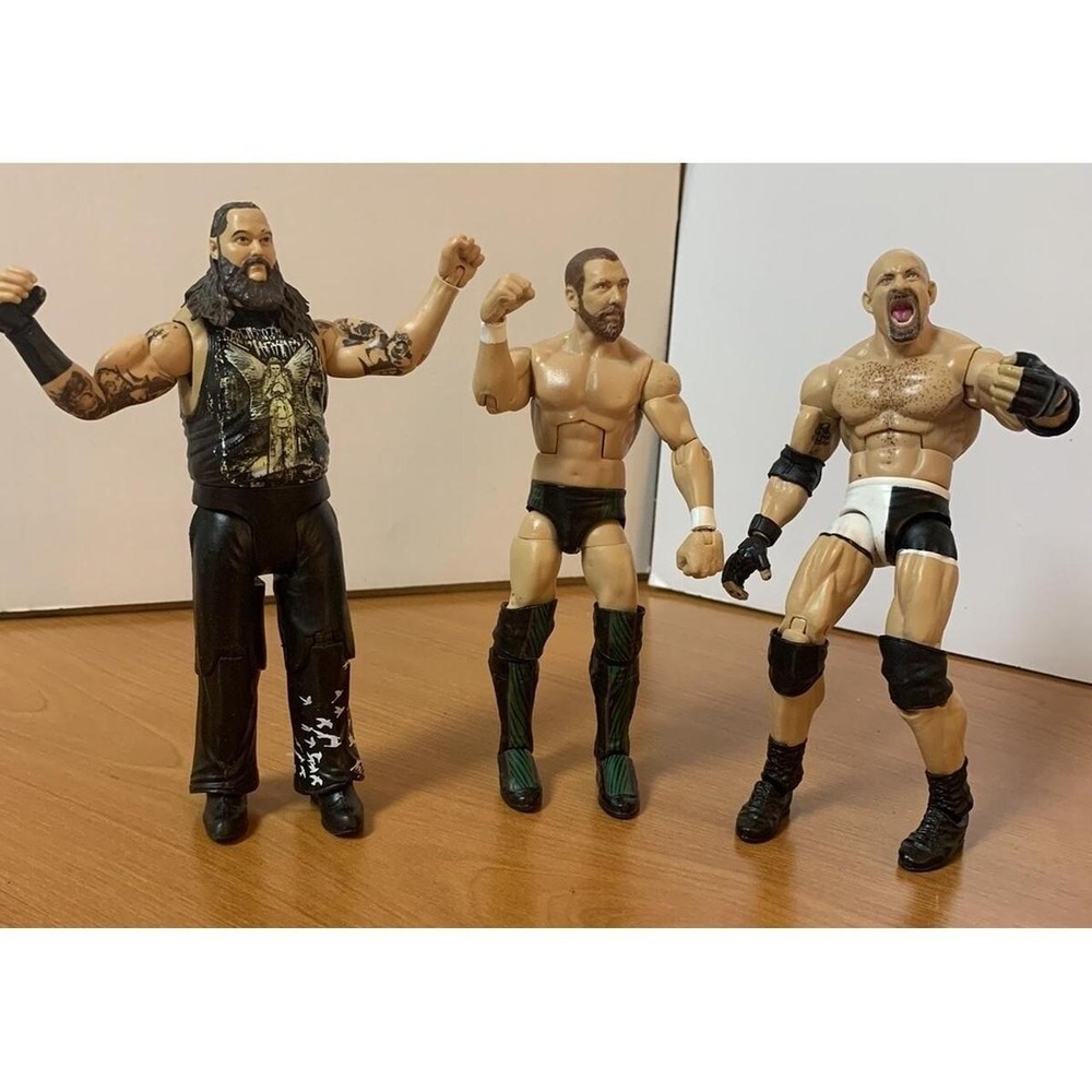 Lot Of 3 WWE Mattel Figures